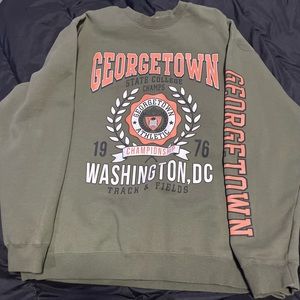 Green College sweatshirt